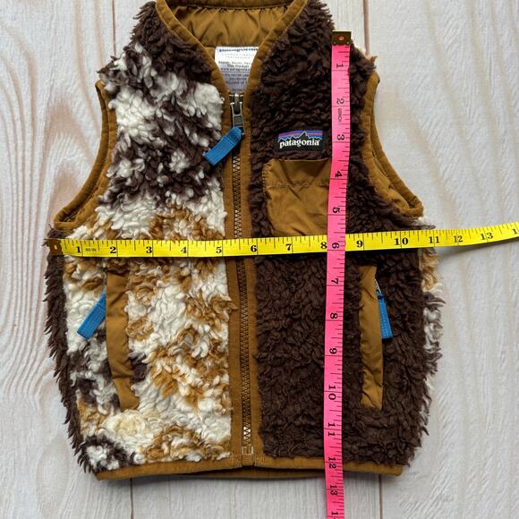 Patagonia Baby 12M Sherpa Deep Pile Retro X Fleece  Vest Jacket Outdoors Hiking - Picture 4 of 6